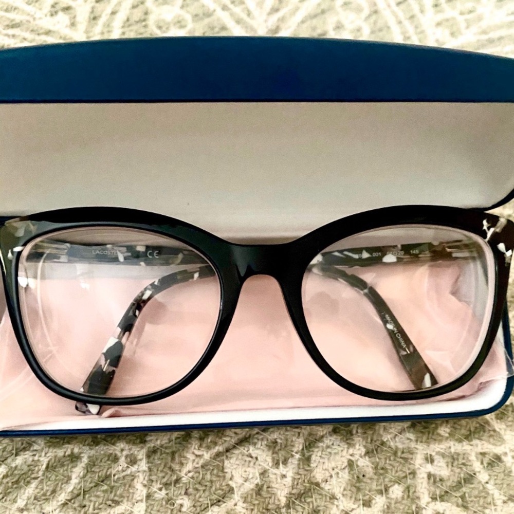 New Lacoste eyeglasses.
